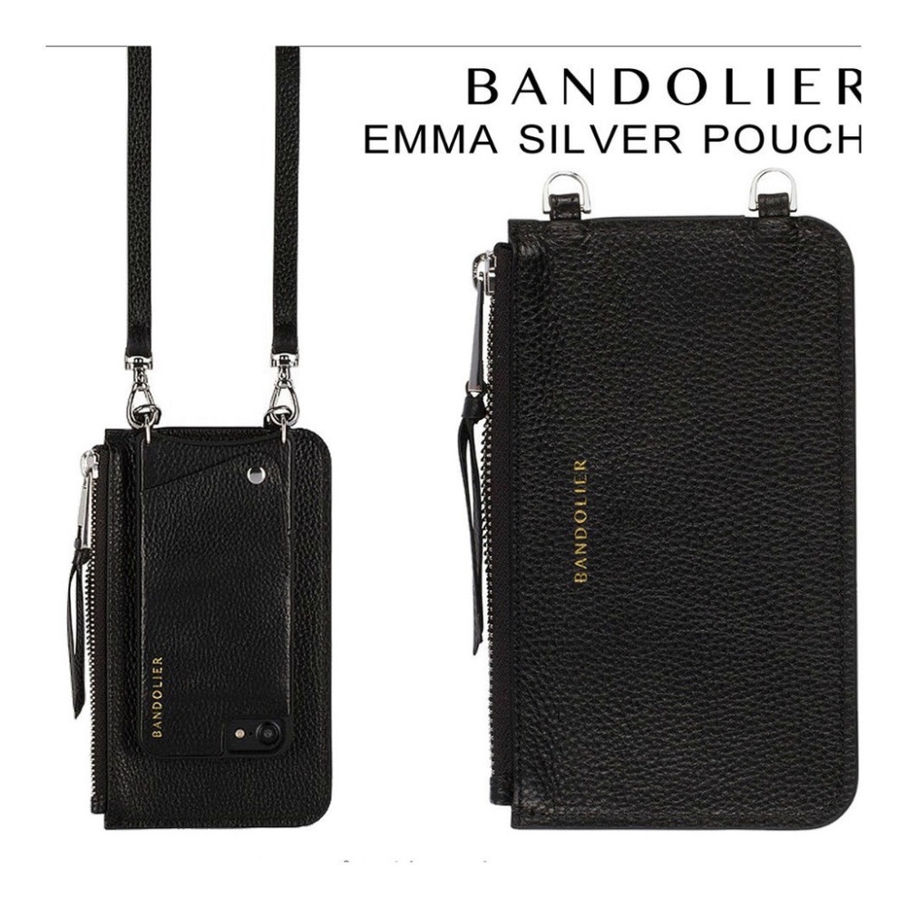 Bandolier POUCH - Black/Silver Fits all sizes-